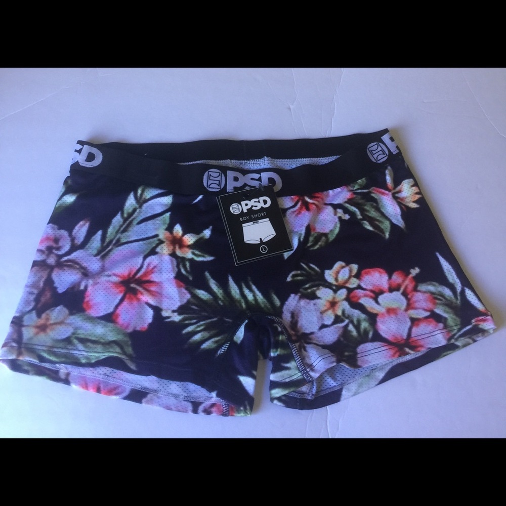 PSD ladies boy shorts floral underwear size L